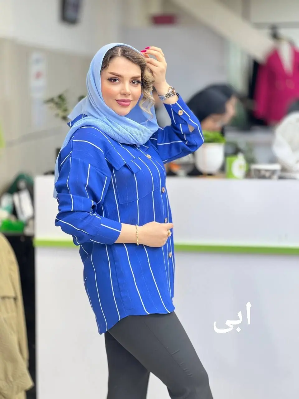 مانتو راه راه تابستونی