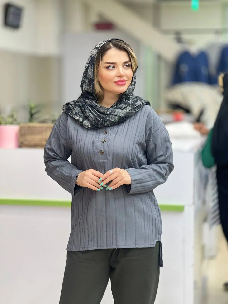 شومیز ایوا بغل دکمه