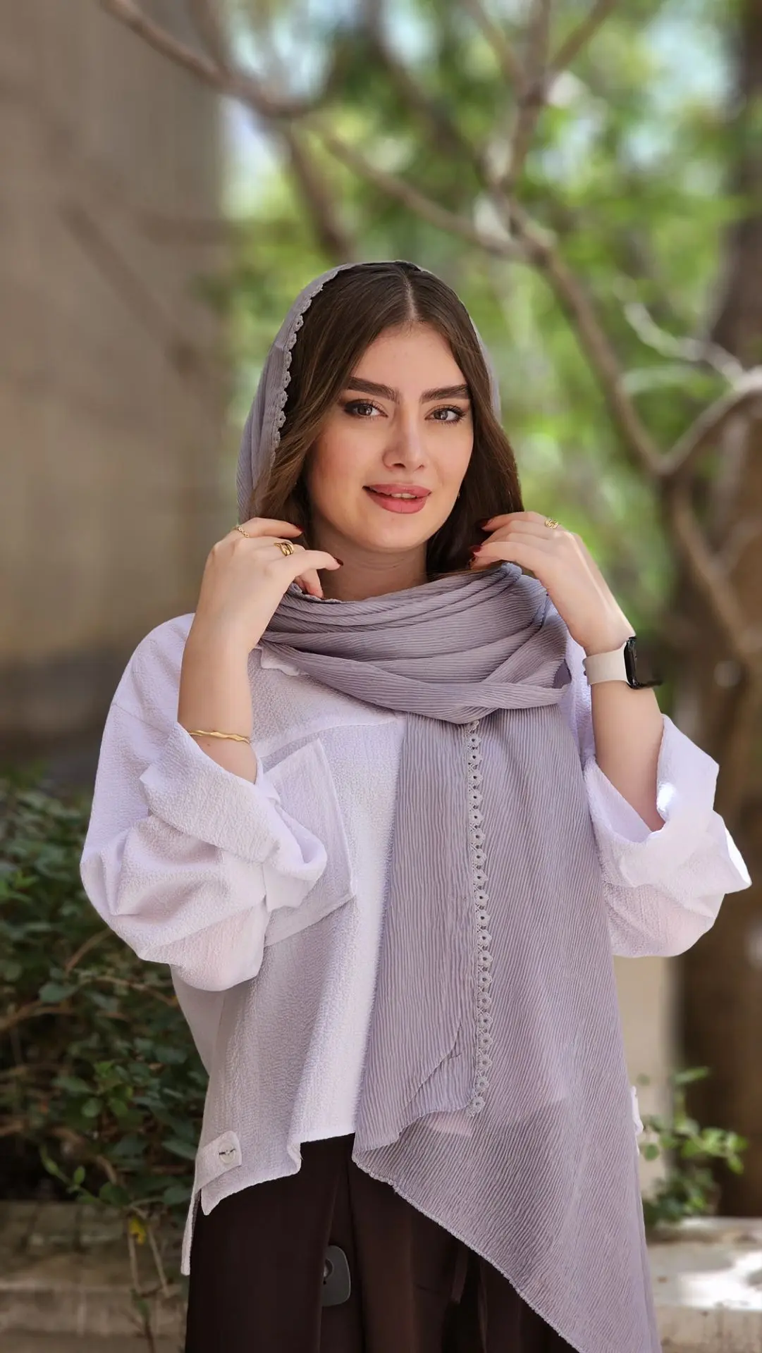 شال دور گل