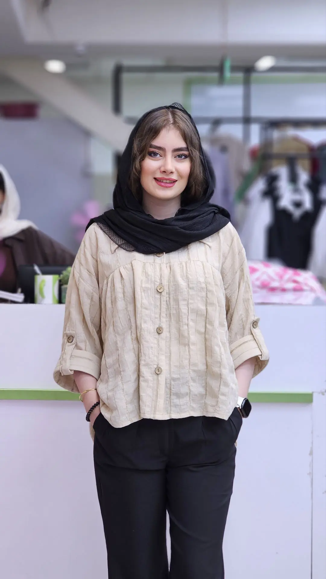 شومیز لینن زارا
