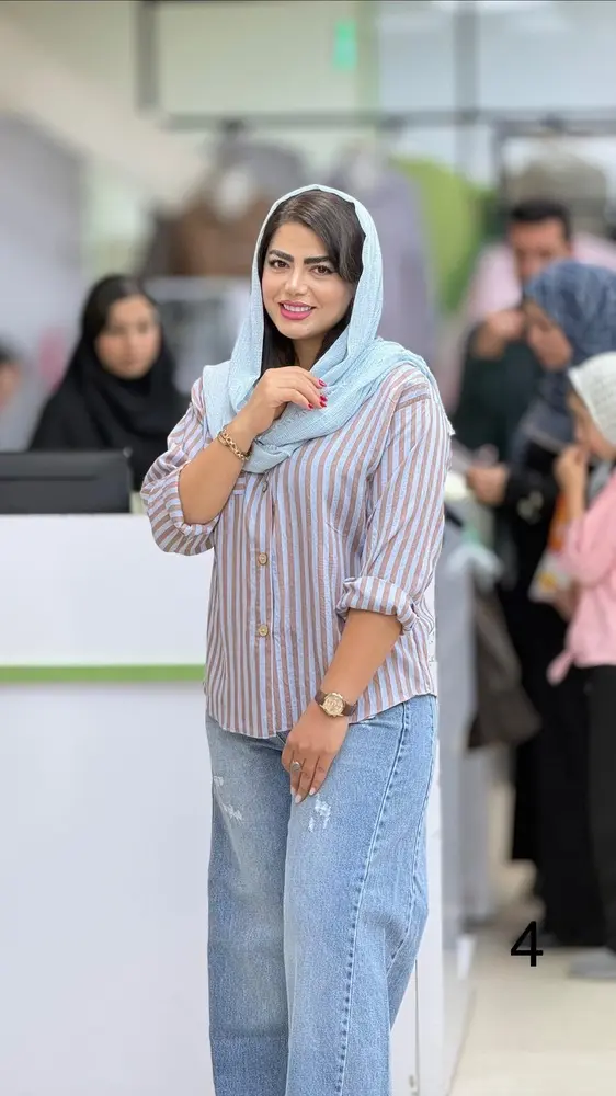 شومیز راه راه ینزی