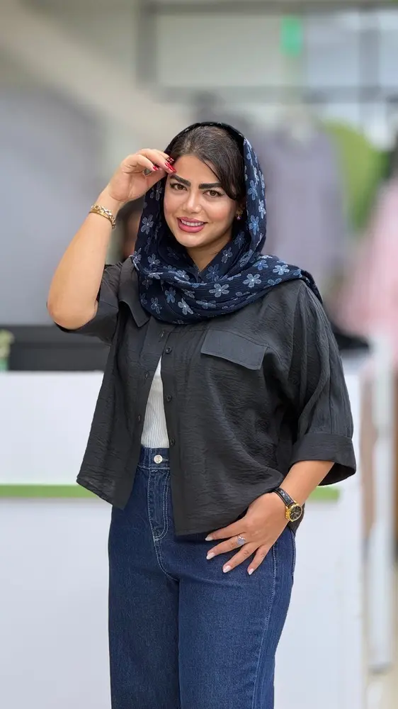 شومیز مودال دو جیب نما