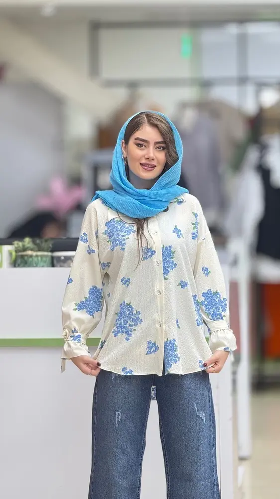 شومیز گل گلی