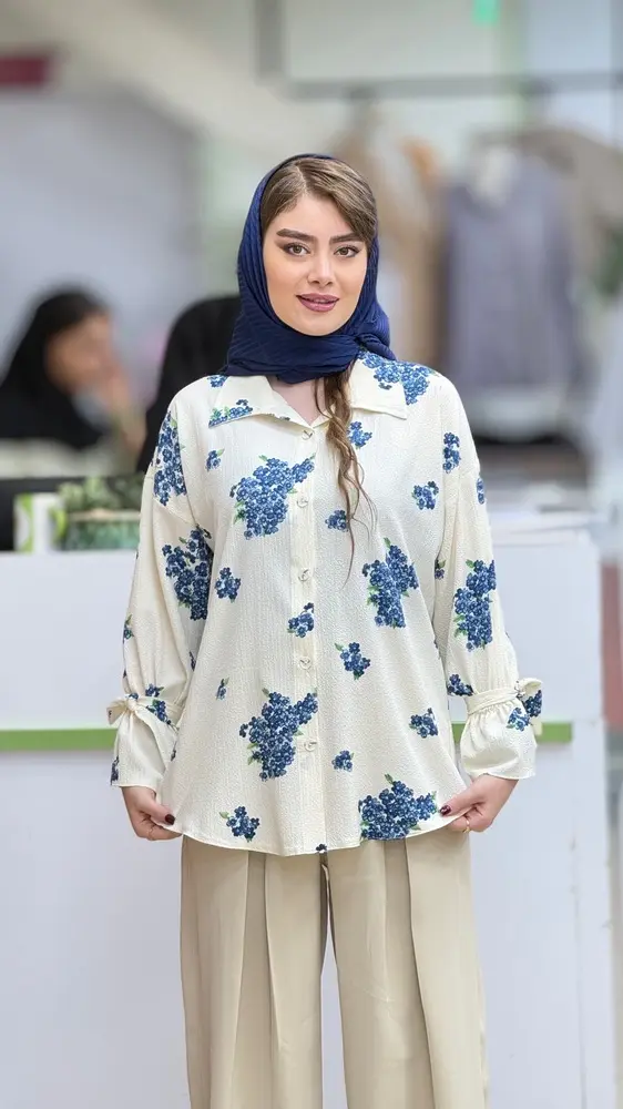 شومیز گل گلی