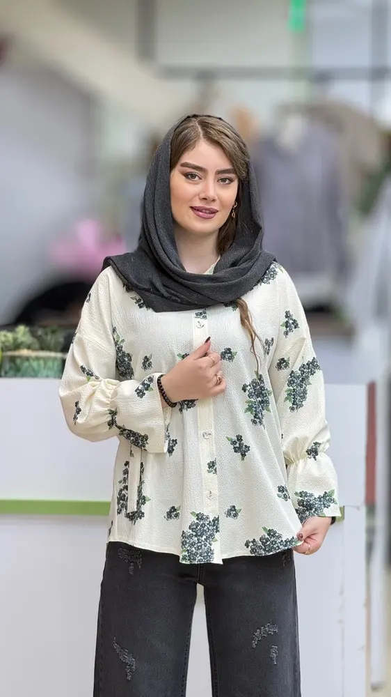 شومیز گل گلی