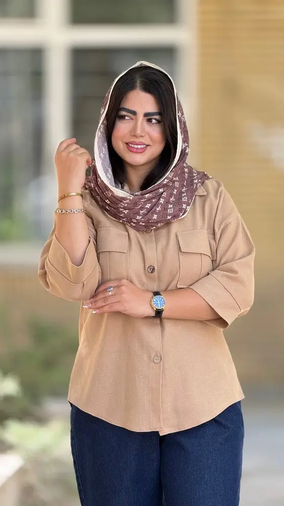 شومیز کنفی دو جیب