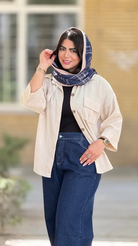 شومیز کنفی دو جیب