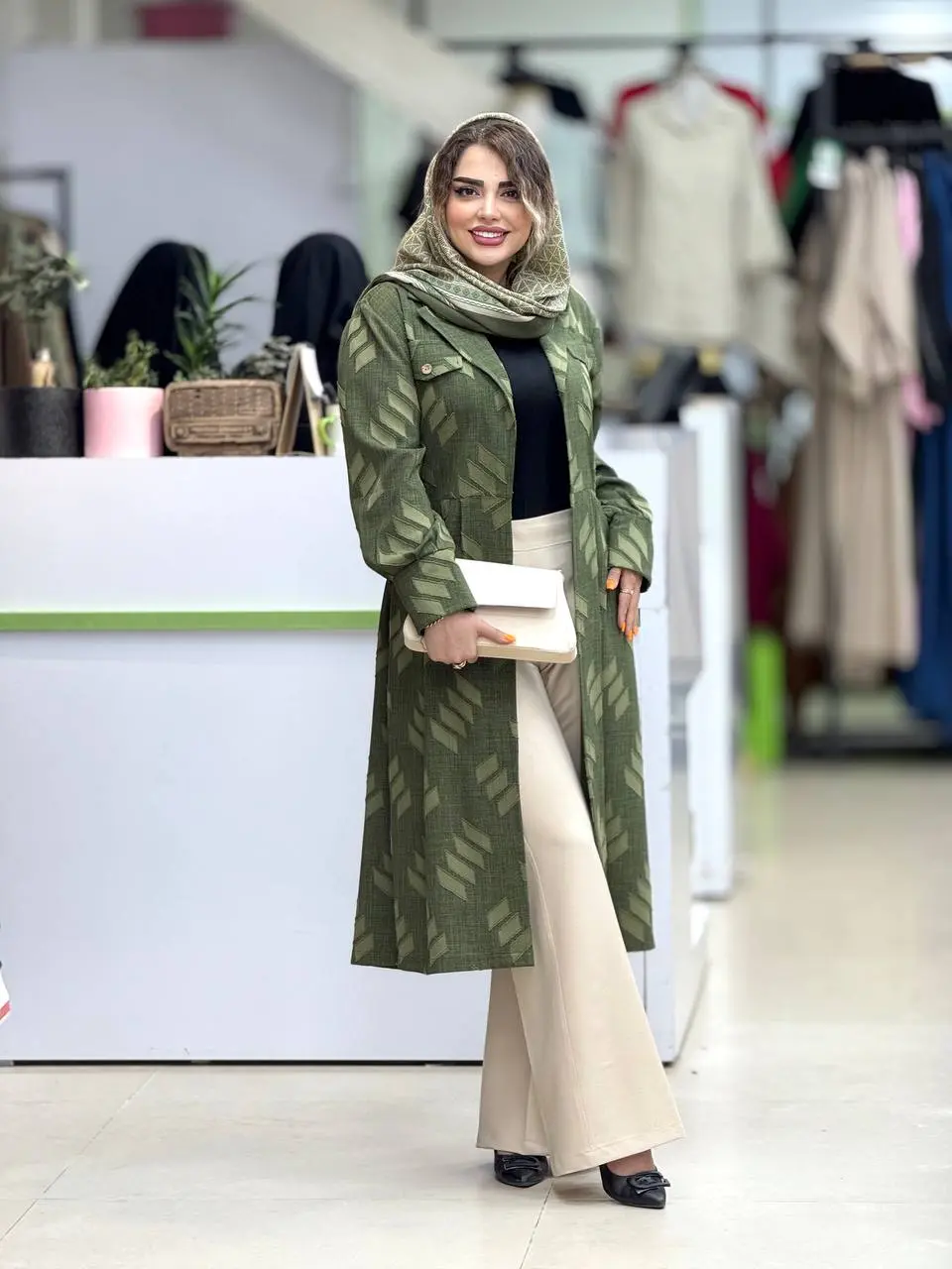 مانتو کسمه جلو باز